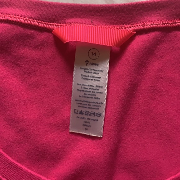 Pink Ivivva Workout Shirt - Picture 3 of 4